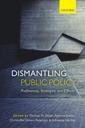 Cover: Dismantling Public Policy - Oxford University Press
