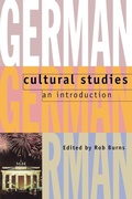 Cover: German Cultural Studies - Oxford University Press