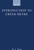 Cover: Introduction to Greek Metre - Clarendon Press
