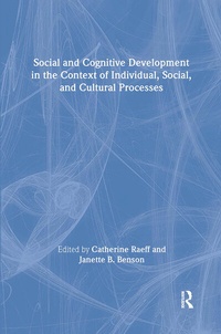 Enlarge image Cover: Social and Cognitive Development in the Context of Individual, Social, and Cultural Processes - Routledge