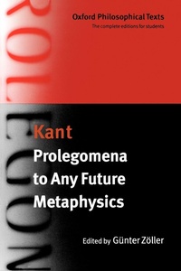 Enlarge image Cover: Prolegomena to Any Future Metaphysics - Oxford University Press