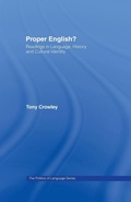 Cover: Proper English - Routledge