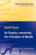Cover: An Enquiry Concerning the Principles of Morals - Oxford University Press
