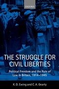 Cover: The Struggle for Civil Liberties - Oxford University Press
