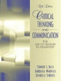Enlarge image Cover: Critical Thinking and Communication - Pearson