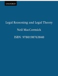 Cover: Legal Reasoning and Legal Theory - Clarendon Press