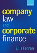 Cover: Company Law and Corporate Finance - Oxford University Press