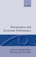 Cover: Privatization and Economic Performance - Oxford University Press