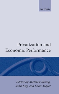 Enlarge image Cover: Privatization and Economic Performance - Oxford University Press