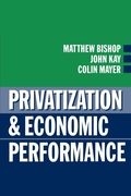 Cover: Privatization and Economic Performance - Oxford University Press