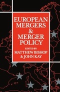 Cover: European Mergers and Merger Policy - Oxford University Press
