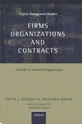 Cover: Firms, Organizations and Contracts - Oxford University Press