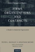 Cover: Firms, Organizations and Contracts - Oxford University Press