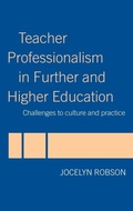 Cover: Teacher Professionalism in Further and Higher Education - Routledge