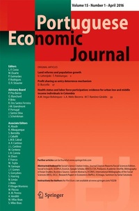 Abbildung von: Portuguese Economic Journal - Springer