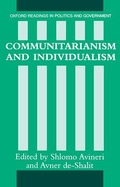 Cover: Communitarianism and Individualism - Oxford University Press