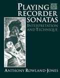 Cover: Playing Recorder Sonatas - Clarendon Press