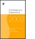 Cover: Contemporary Ergonomics 2003 - Taylor & Francis