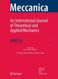 Abbildung von: Meccanica - Springer
