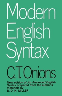 Enlarge image Cover: Modern English Syntax - Routledge