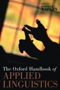 Cover: The Oxford Handbook of Applied Linguistics - Oxford University Press Inc