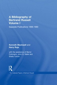 Abbildung von: A Bibliography of Bertrand Russell - Routledge
