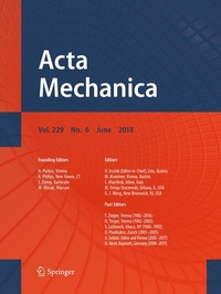 Abbildung von: Acta Mechanica - Springer