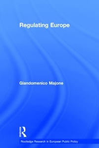 Enlarge image Cover: Regulating Europe - Routledge