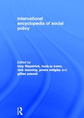 Cover: International Encyclopedia of Social Policy - Routledge