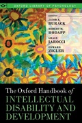 Cover: The Oxford Handbook of Intellectual Disability and Development - Oxford University Press Inc
