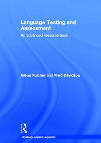 Enlarge image Cover: Language Testing and Assessment - Routledge