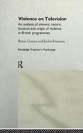 Cover: Violence on Television - Routledge
