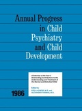Cover: 1986 Annual Progress In Child Psychiatry - Brunner-Mazel Inc