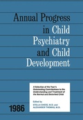 Cover: 1986 Annual Progress In Child Psychiatry - Routledge