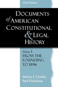 Cover: Documents of American Constitutional and Legal History - Oxford University Press Inc