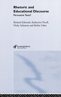 Cover: Rhetoric and Educational Discourse - Routledge