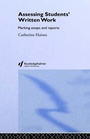 Cover: Assessing Students' Written Work - Routledge Falmer