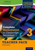Cover: Complete Mathematics for Cambridge Lower Secondary Teacher Pack 3 (First Edition) - Oxford University Press