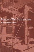 Cover: Masonry Wall Construction - CRC Press