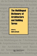 Cover: Multilingual Dictionary of Architecture and Building Terms - Spon Press