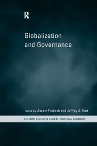 Enlarge image Cover: Globalization and Governance - Routledge