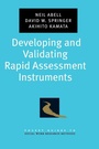 Cover: Developing and Validating Rapid Assessment Instruments - Oxford University Press Inc