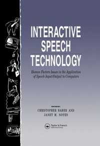 Enlarge image Cover: Interactive Speech Technology - Taylor & Francis