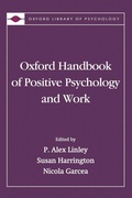 Cover: Oxford Handbook of Positive Psychology and Work - Oxford University Press Inc