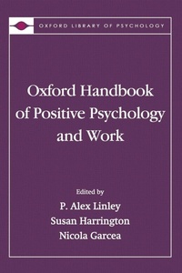 Enlarge image Cover: Oxford Handbook of Positive Psychology and Work - Oxford University Press Inc