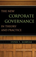 Cover: The New Corporate Governance in Theory and Practice - Oxford University Press Inc