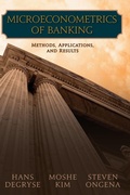 Cover: Microeconometrics of Banking Methods, Applications, and Results - Oxford University Press Inc