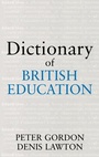 Cover: Dictionary of British Education - Routledge Falmer