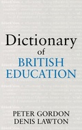 Cover: Dictionary of British Education - Routledge Falmer