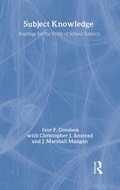 Cover: Subject Knowledge - Routledge Falmer